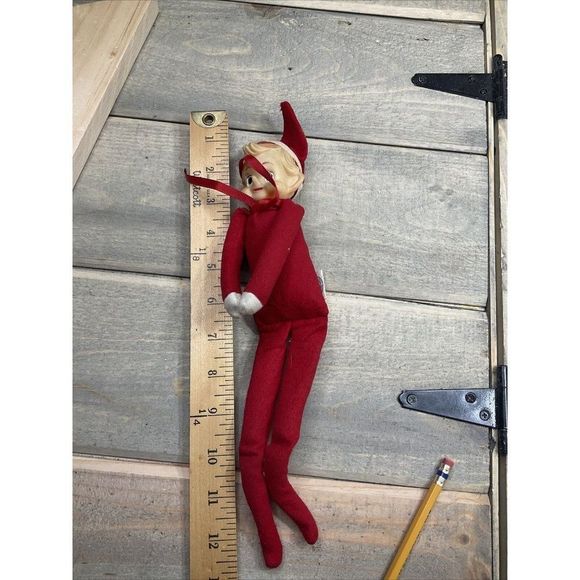 VTG Commonwealth of Pennsylvania Elf Pixie Christmas Ornament Knee hugger Japan - Picture 7 of 8